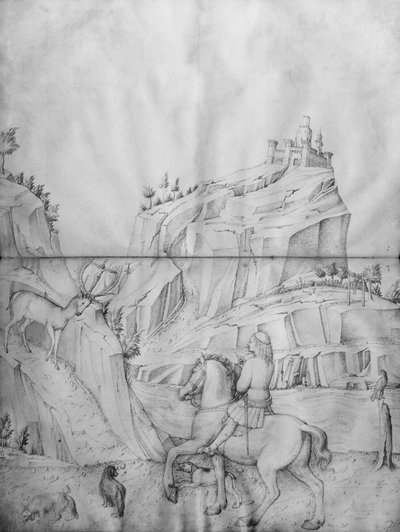 San Eustaquio, del álbum de dibujos de Jacopo Bellini de Jacopo Bellini